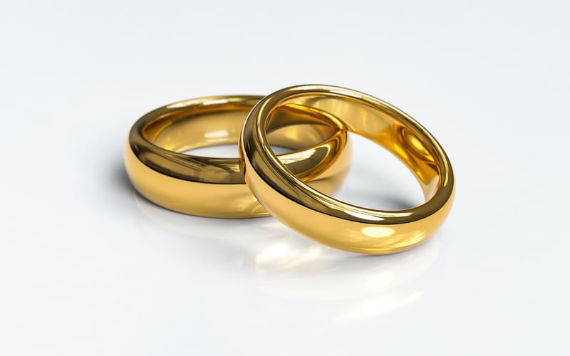 Wedding rings exchange